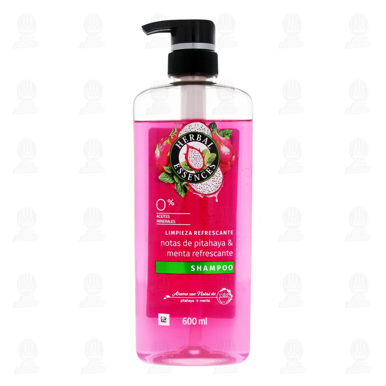 Shampoo Herbal Essences Limpieza Refrescante Pitahaya y Menta, 600 ml. image number 1