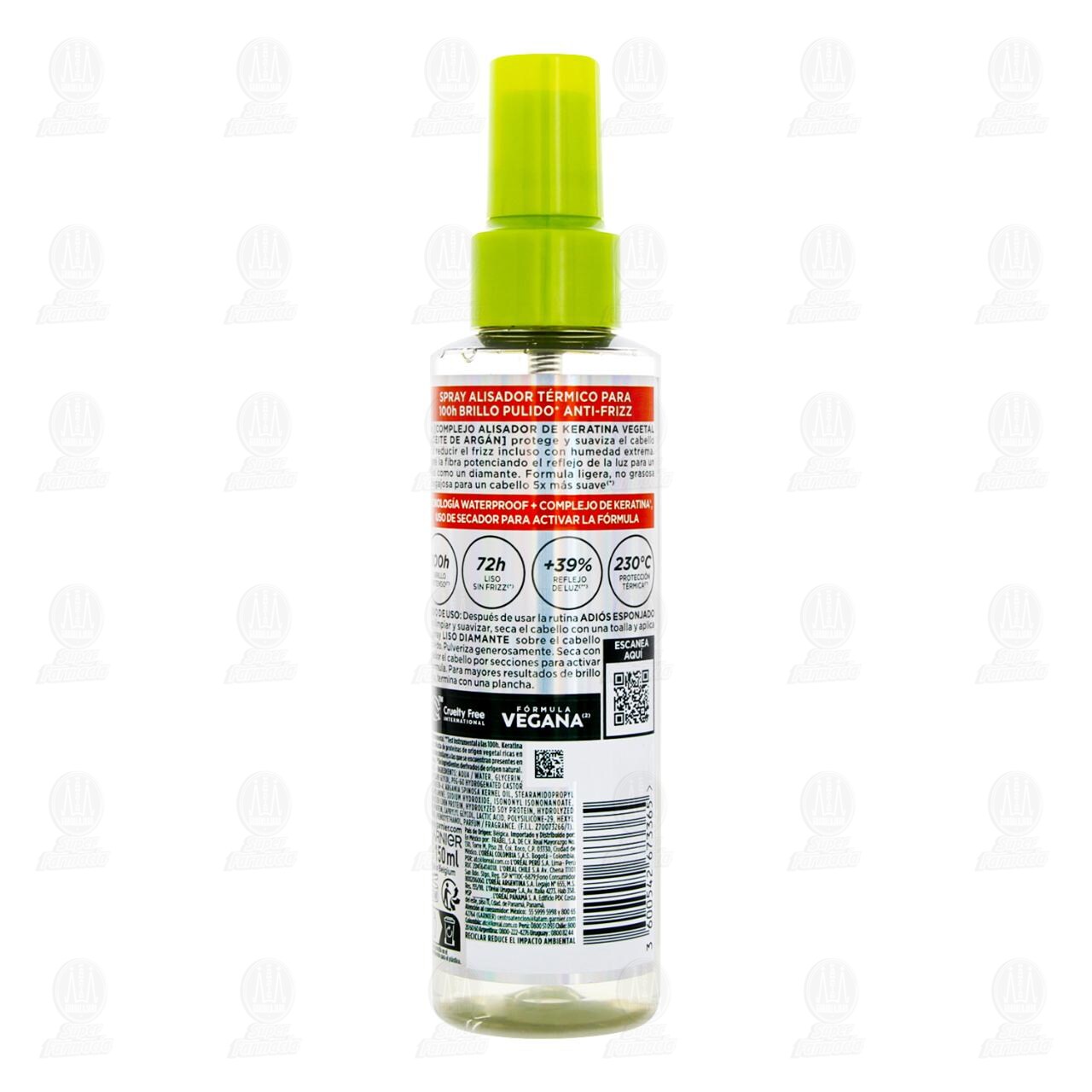 Spray Alisador Garnier Fructis Liso Diamante Anti-Frizz, 150 ml. image number 2
