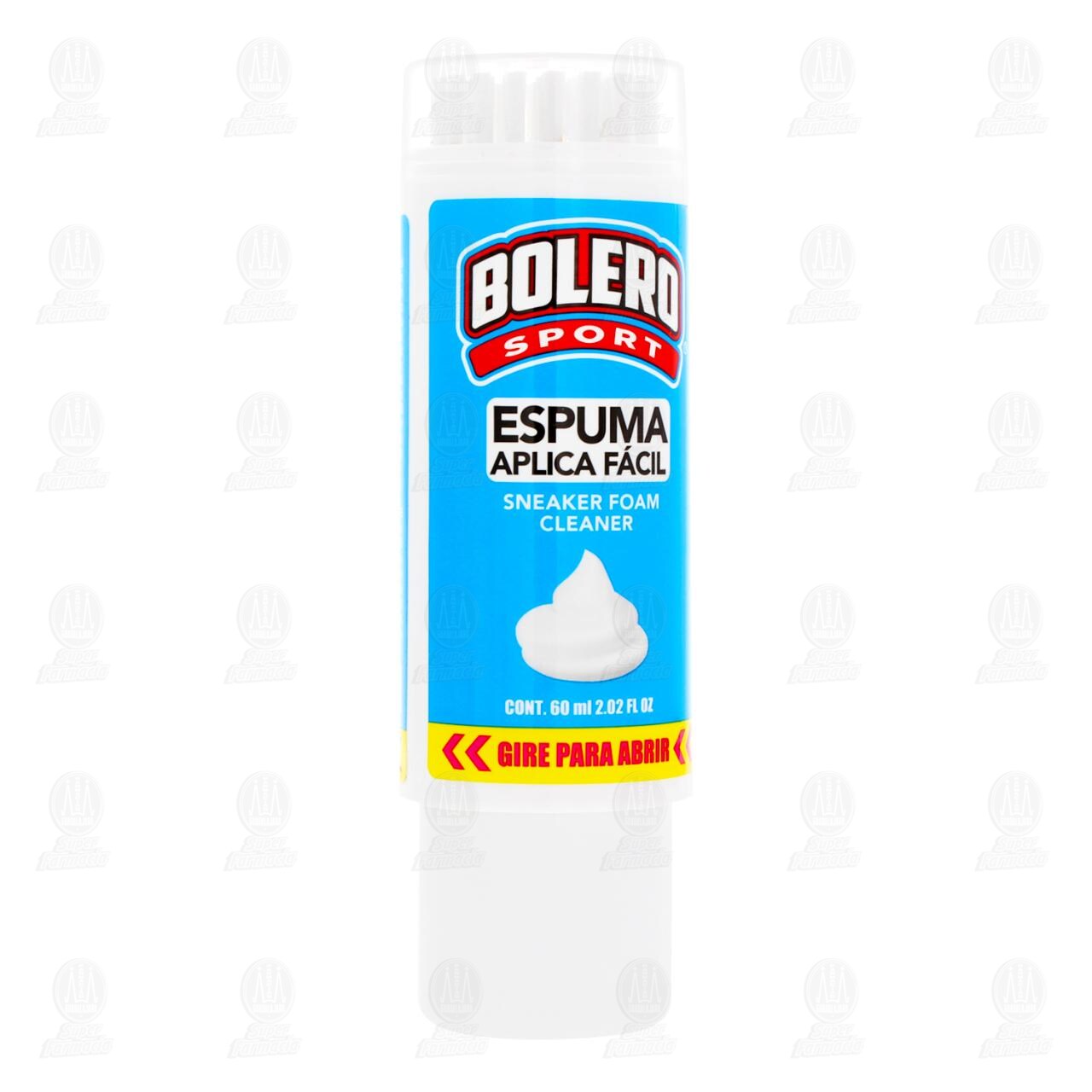 Espuma Limpiadora para Tenis Bolero Sport con Aplicador, 60 ml.