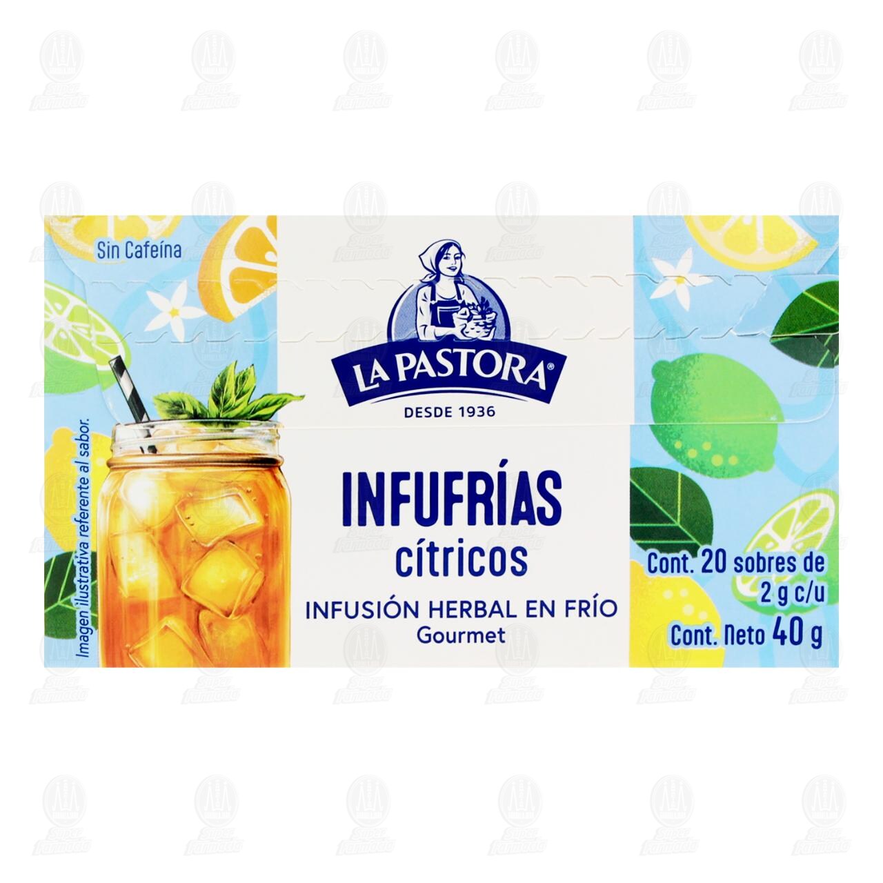 Infusi&oacute;n Herbal Infufr&iacute;as La Pastora C&iacute;tricos, 40 gr. image number 2