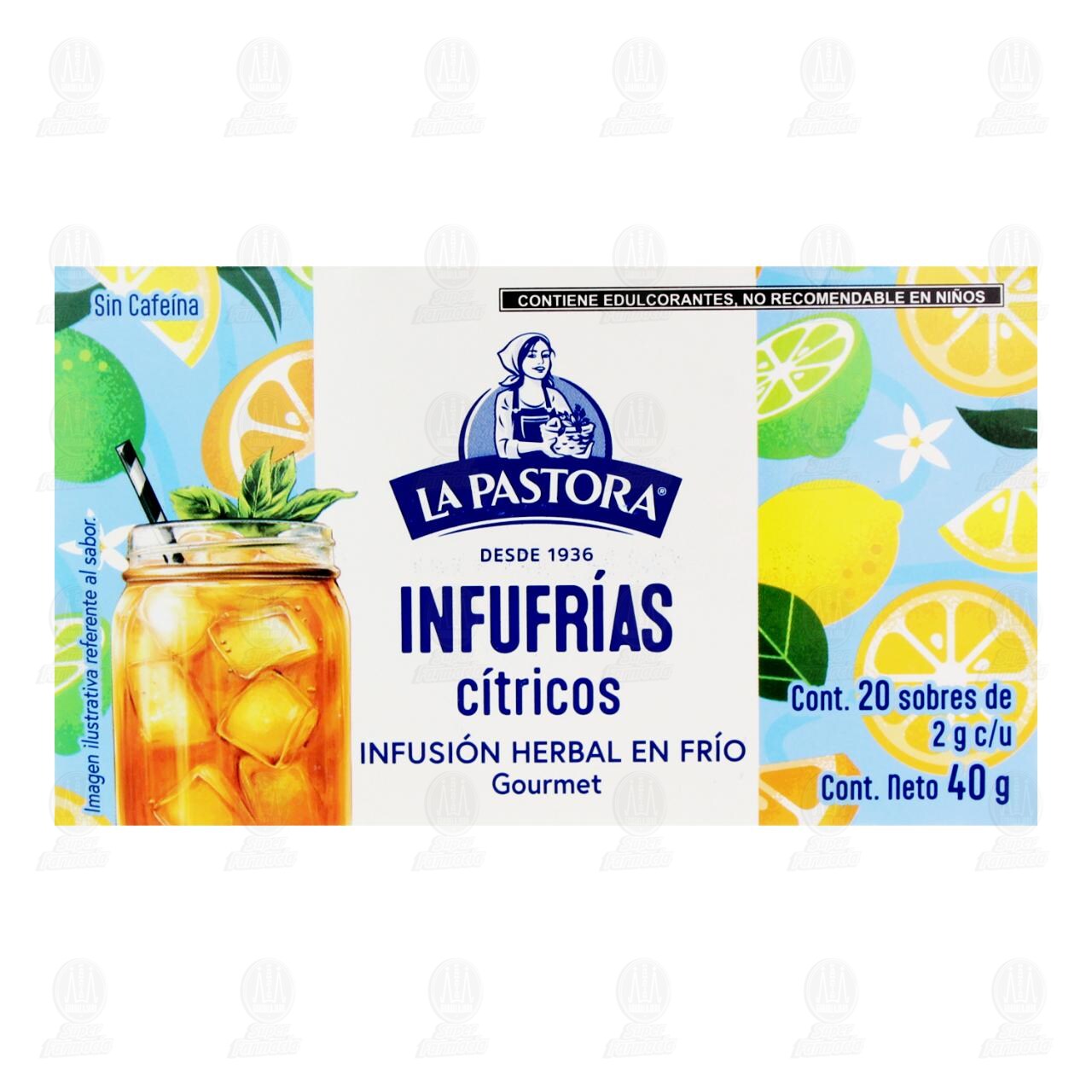 Infusi&oacute;n Herbal Infufr&iacute;as La Pastora C&iacute;tricos, 40 gr. image number 1