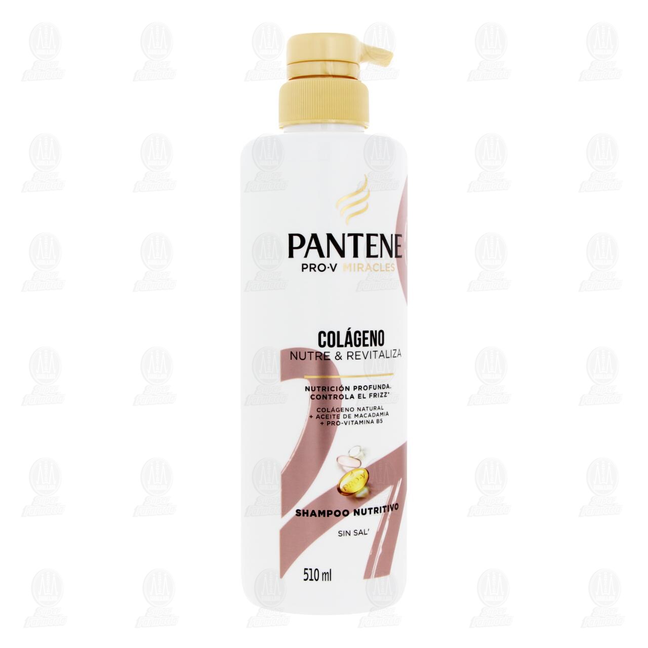 Shampoo Pantene Pro-V Miracles Col&aacute;geno Nutre & Revitaliza, 510 ml.