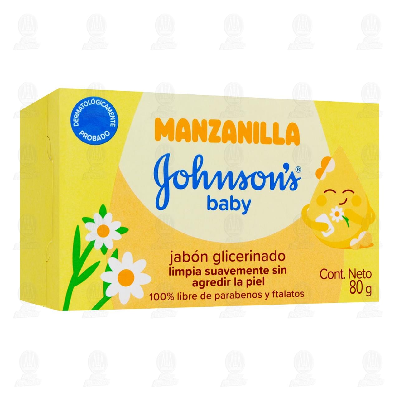 Jab&oacute;n Glicerinado en Barra para Beb&eacute; Johnson's Manzanilla, 80 gr. image number 0