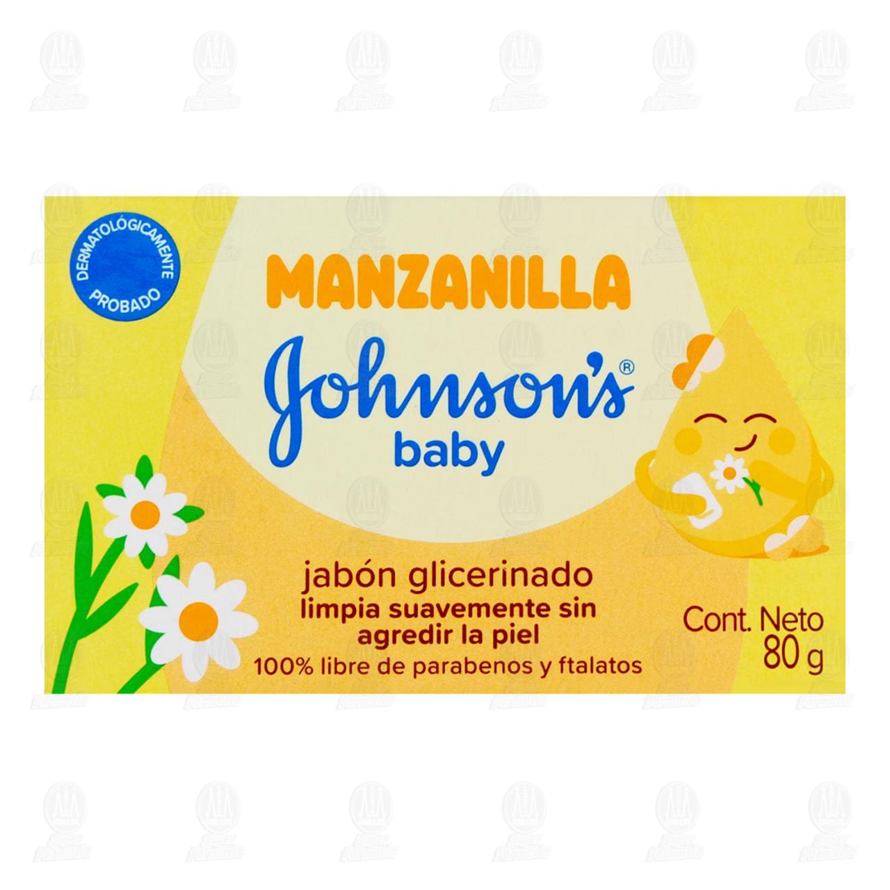Jab&oacute;n Glicerinado en Barra para Beb&eacute; Johnson's Manzanilla, 80 gr. image number 1