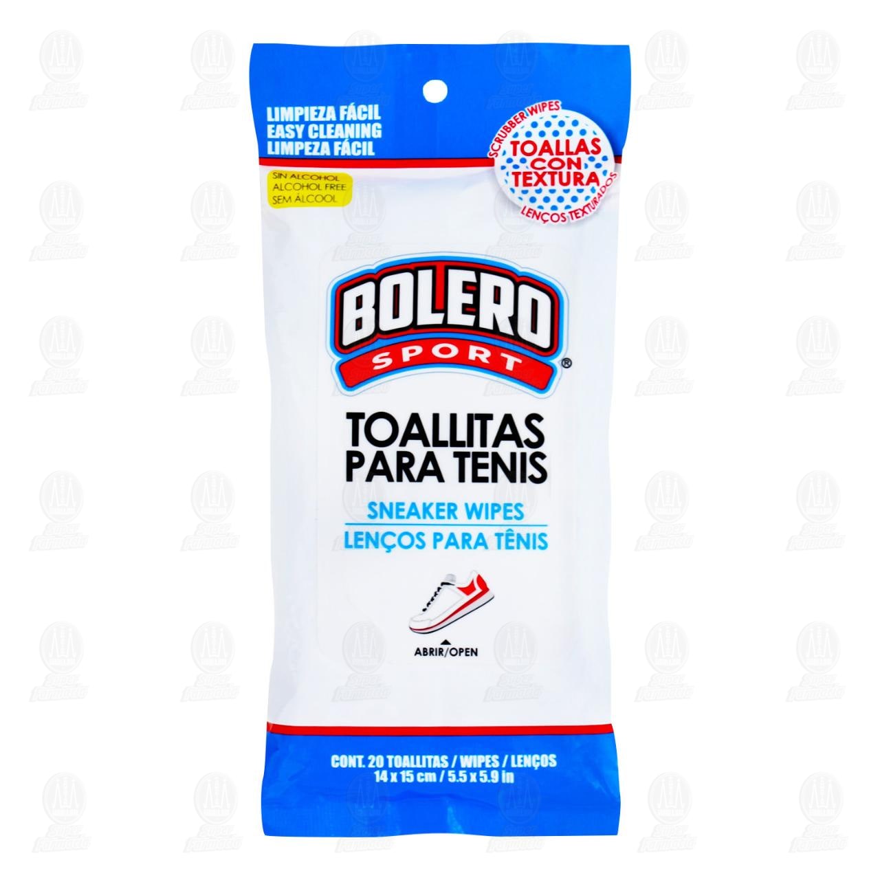 Toallitas para Tenis Bolero Sport, 20 pzas.
