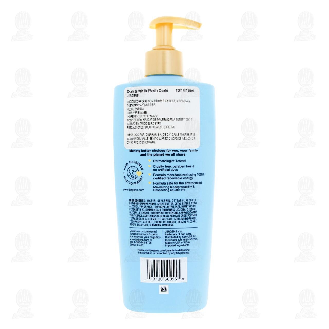 Loci&oacute;n Corporal Jergens Vanilla Crush Shea Fusion, 414 ml. image number 2