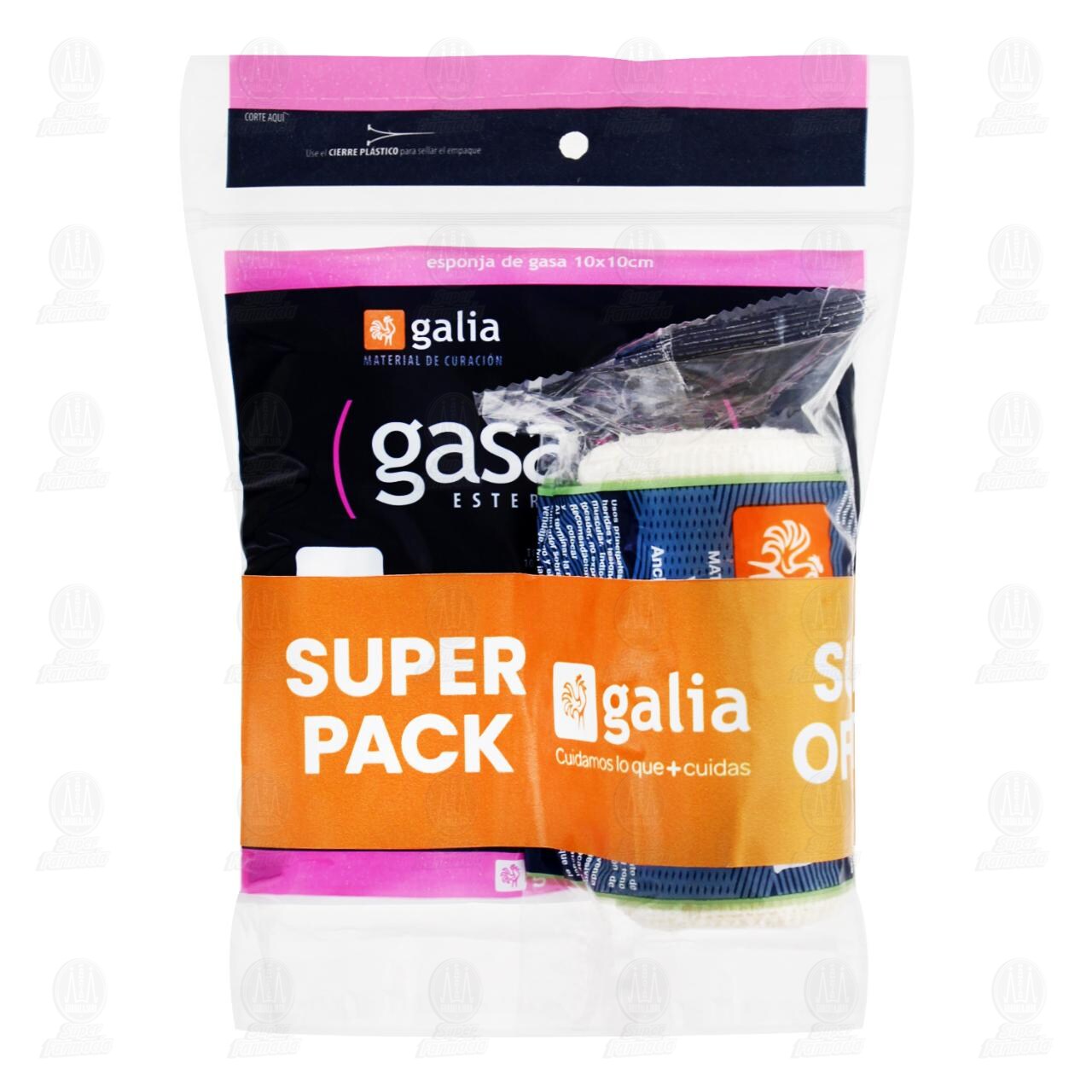 Pack Galia Gasa Simple Esterilizada + Venda El&aacute;stica, 2 pzas. image number 0