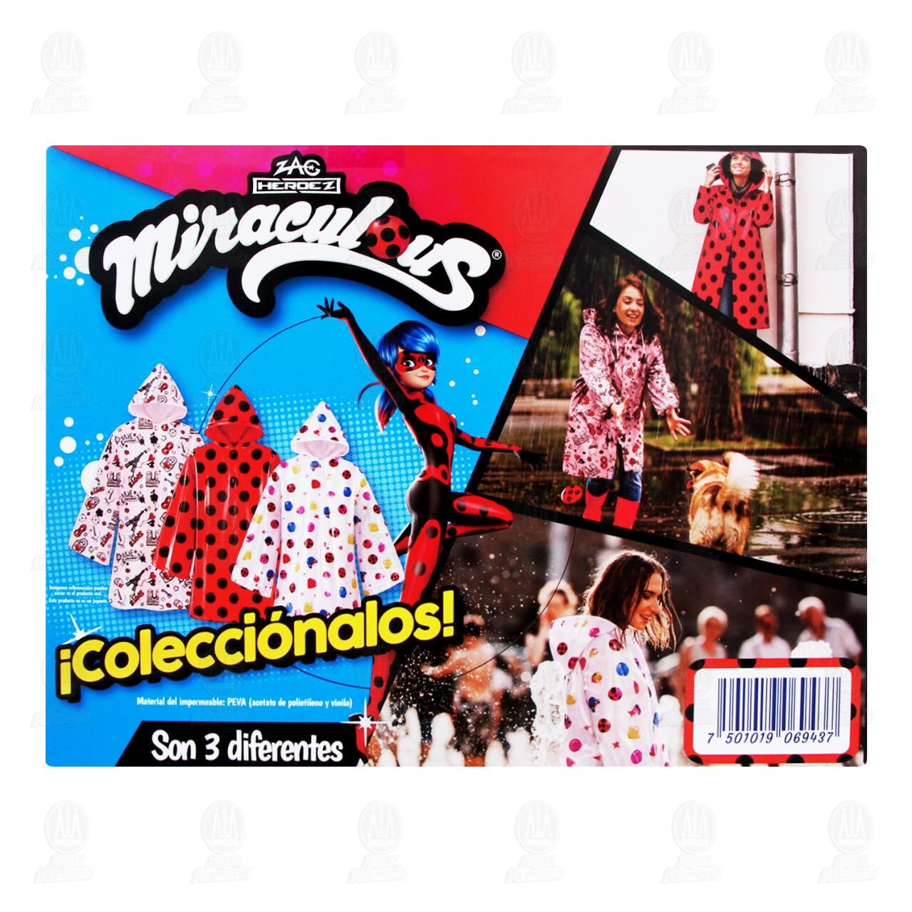 Pack Toallas Femeninas Saba Ultra Invisible con Alas + Gratis Impermeable Miraculous, 3 pzas. image number 2