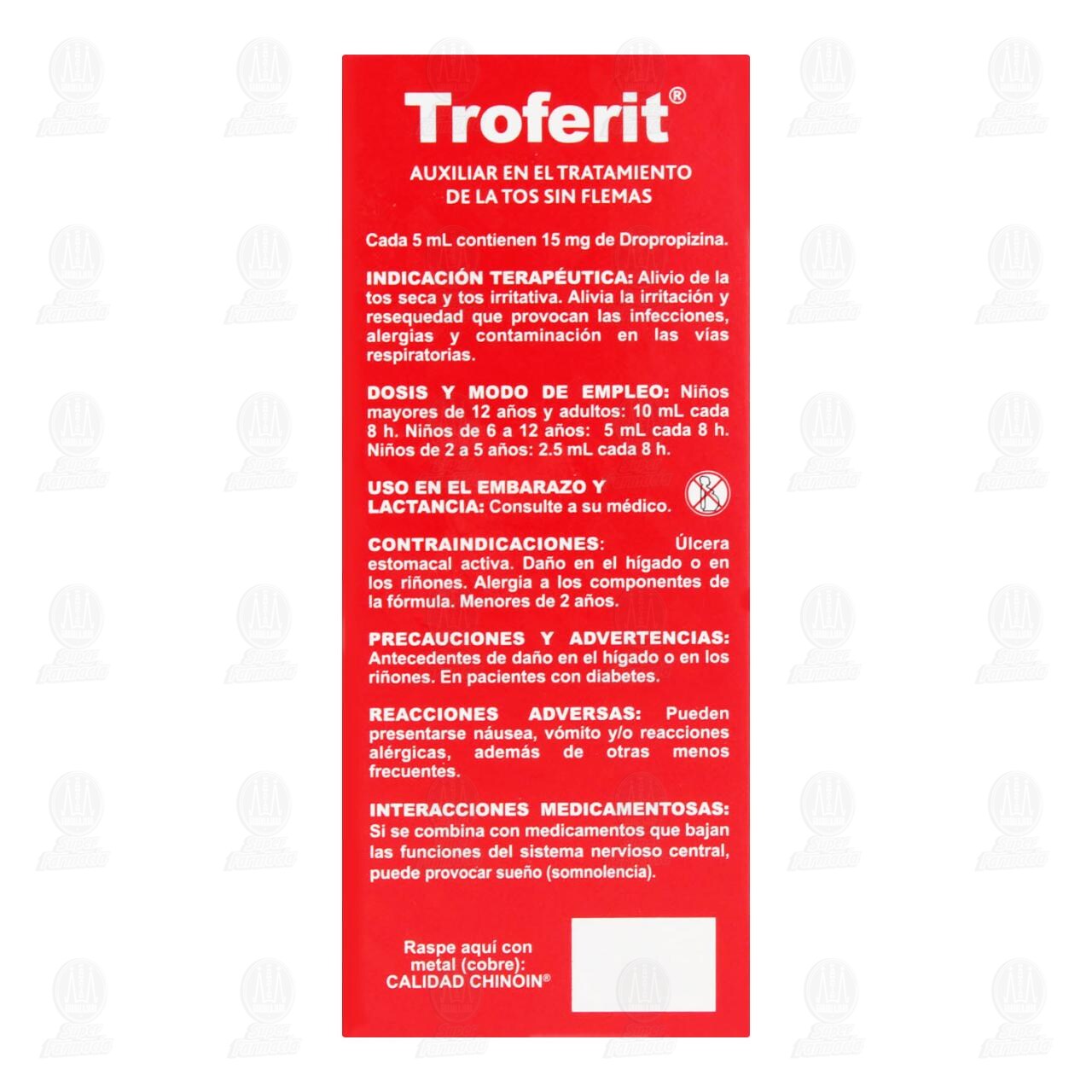 Troferit Jarabe 3mg/1ml, 120 ml. image number 2