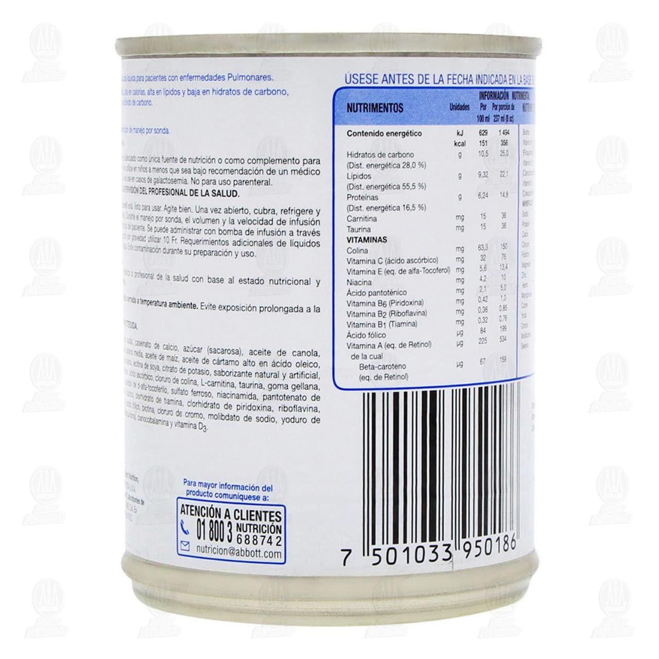 Pulmocare Vainilla, 237 ml. image number 2