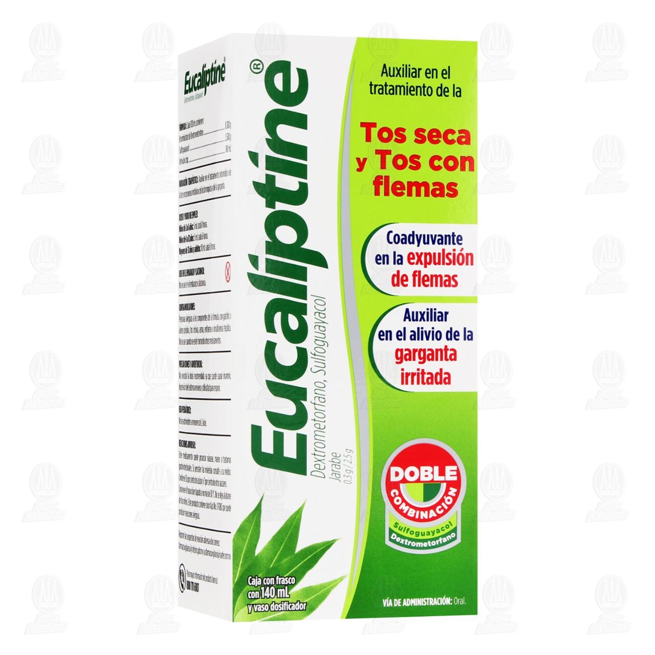 Eucaliptine 0.3gr/2.5gr Jarabe, 140 ml. image number 0
