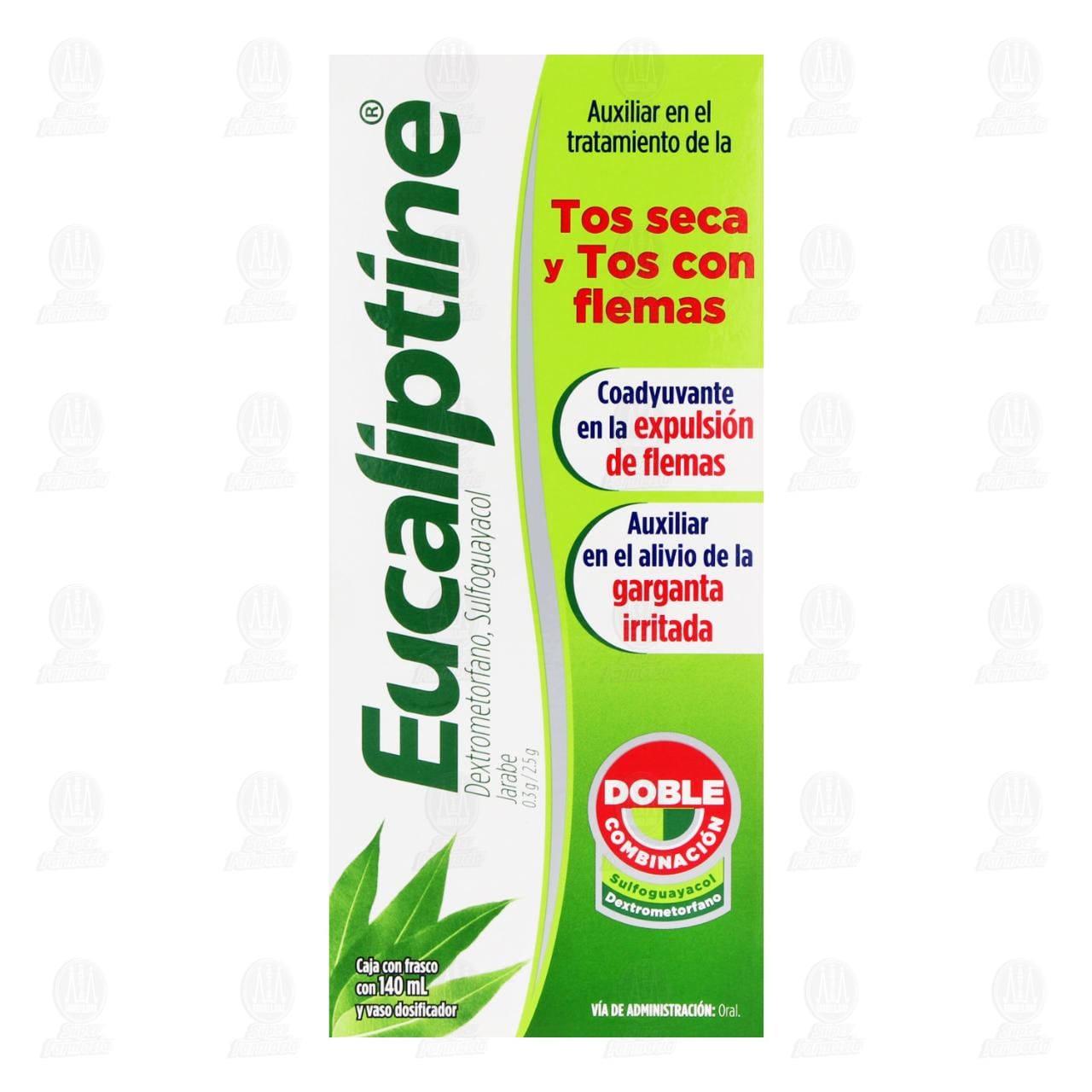 Eucaliptine 0.3gr/2.5gr Jarabe, 140 ml. image number 1