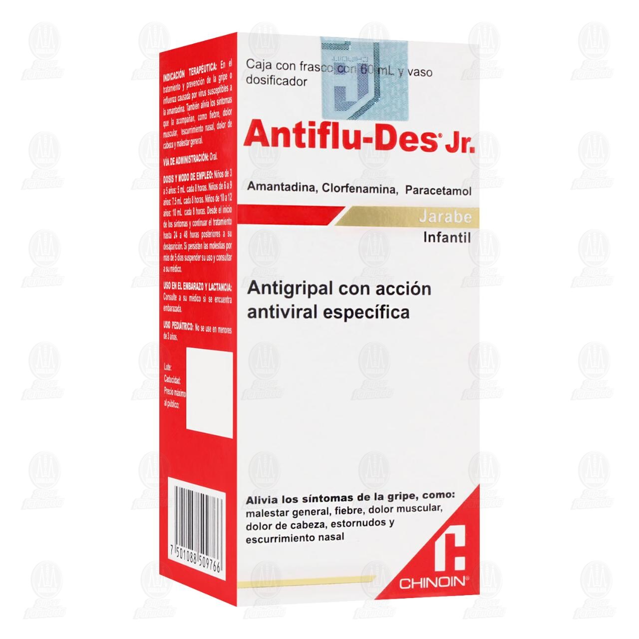 Antiflu-Des Jr. Jarabe Infantil, 60 ml. image number 0