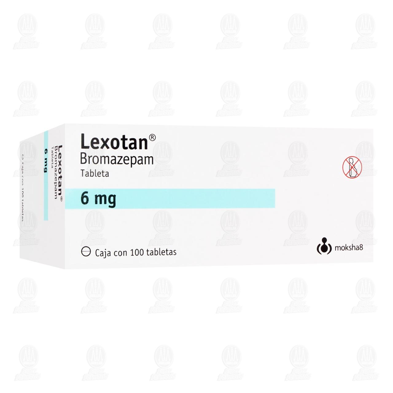 Lexotan 6 mg, 100 Tabletas. image number 0