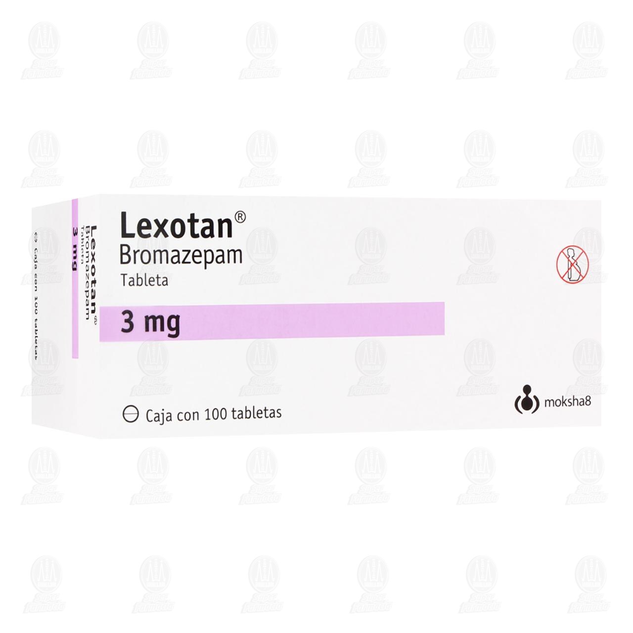 Lexotan 3 mg, 100 Tabletas. image number 0