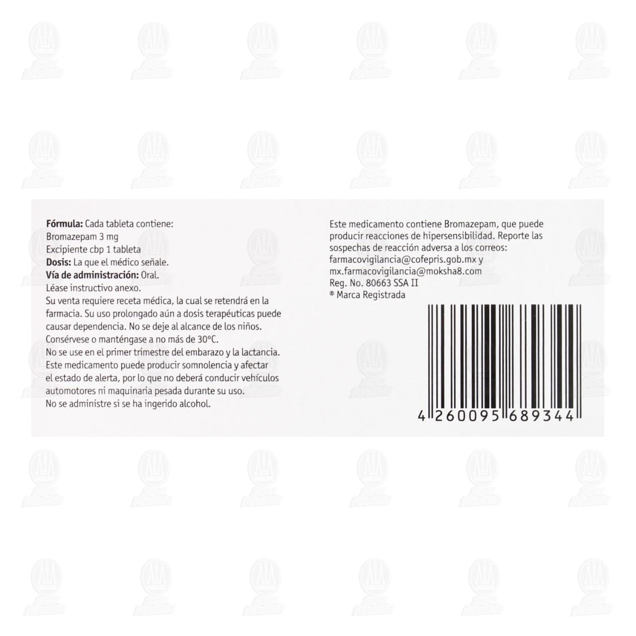 Lexotan 3 mg, 100 Tabletas. image number 2