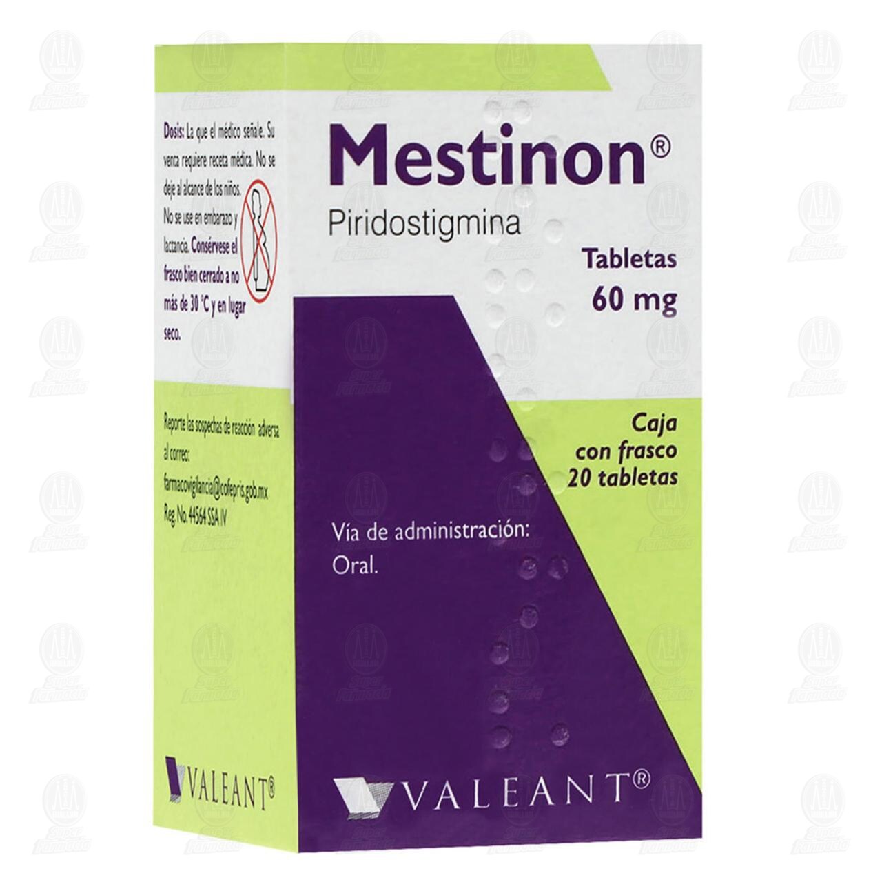 Mestinon 60 mg, 20 Tabletas.