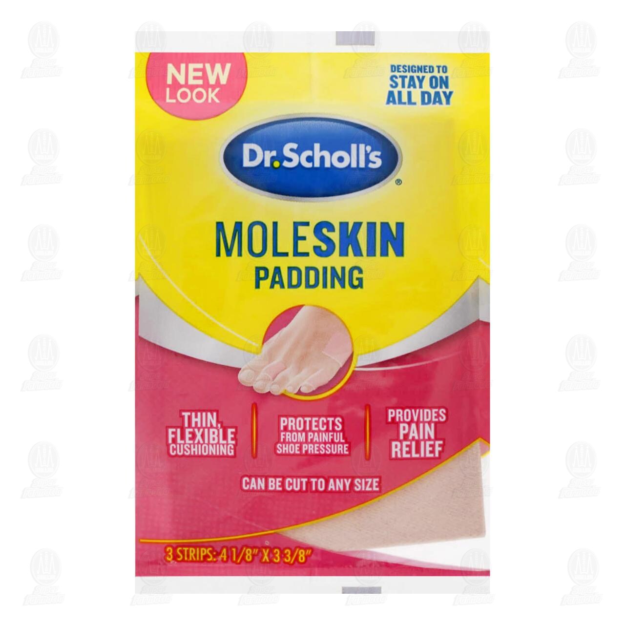 Parches Dr. Scholl's Moleskin Protectores de Pie, 3 pzas.