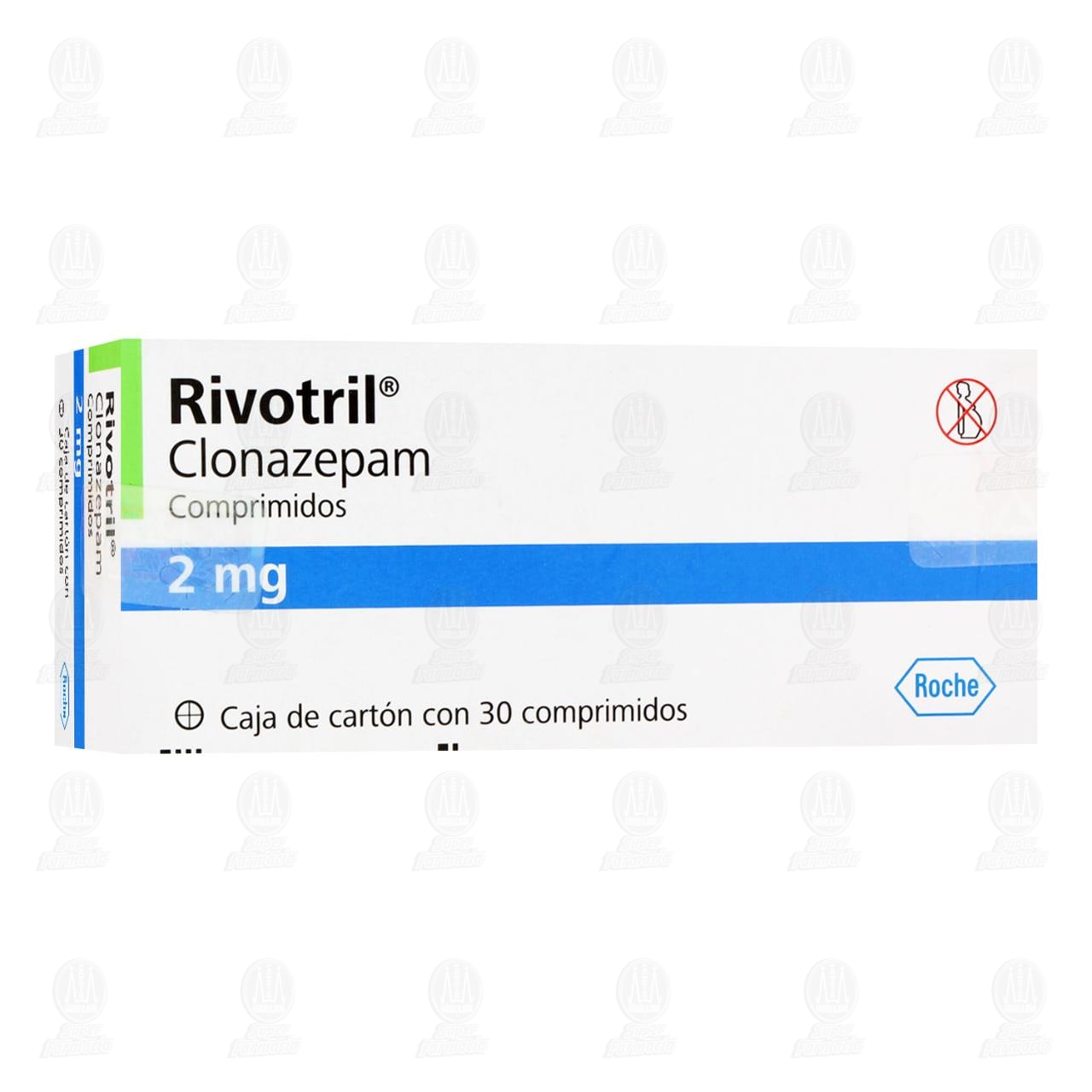 Rivotril 2 mg, 30 Comprimidos. image number 0