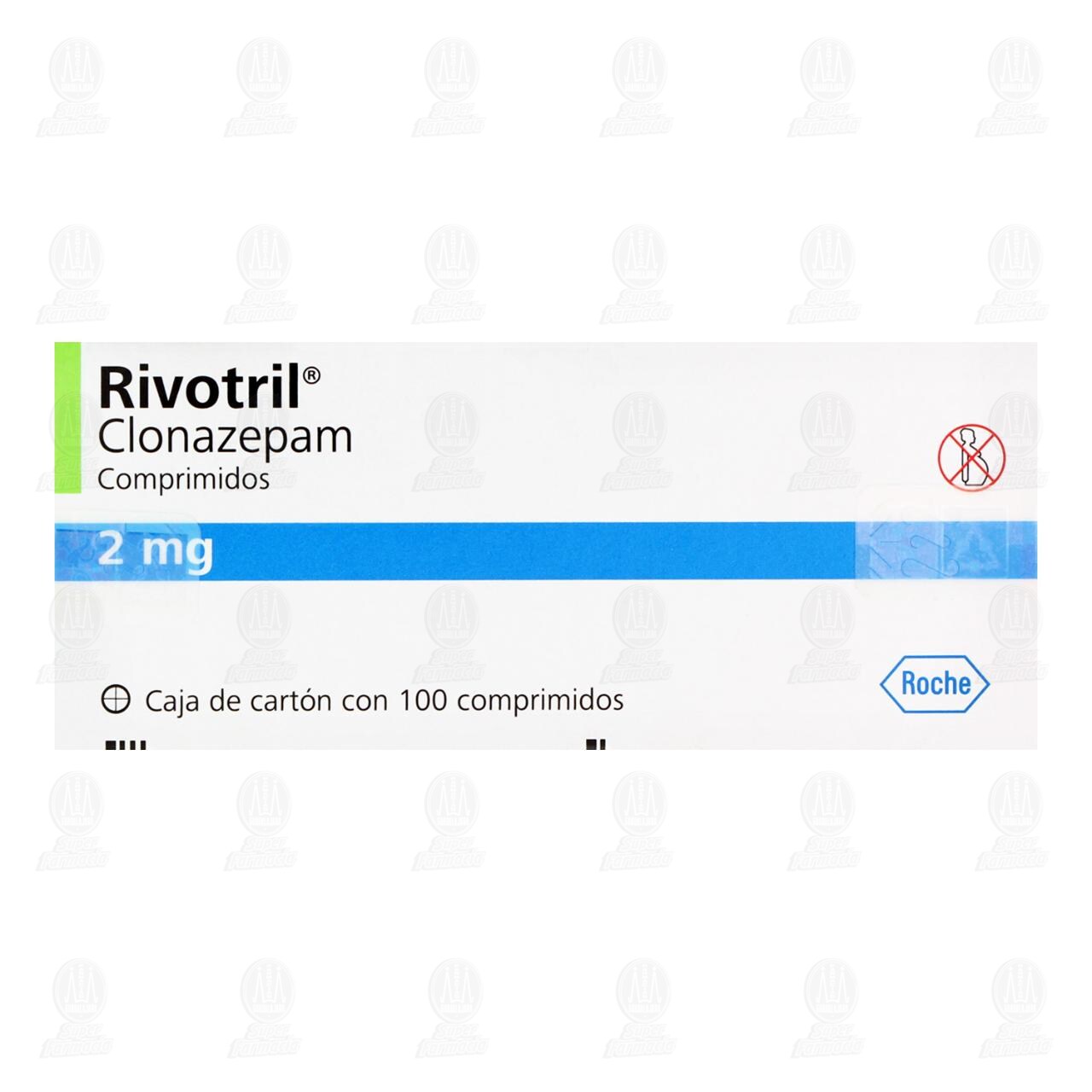 Rivotril 2 mg, 100 Comprimidos. image number 1