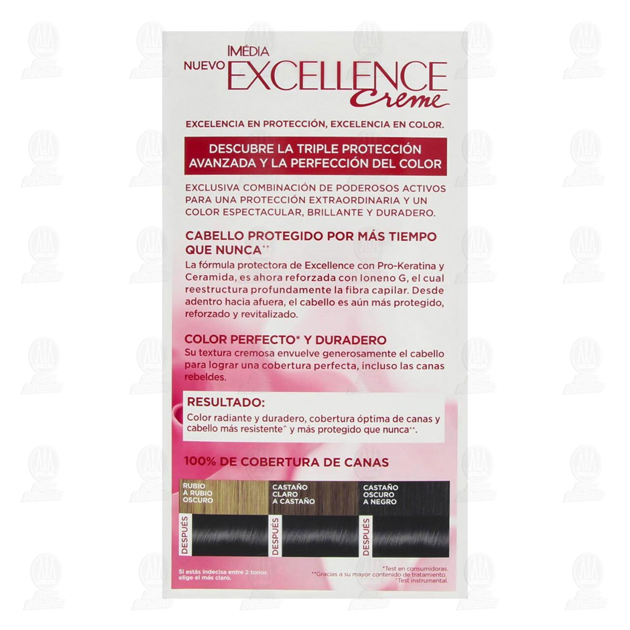 Tinte Excellence Creme Triple Protecci&oacute;n Avanzada Color Negro (1), 1 pz. image number 2