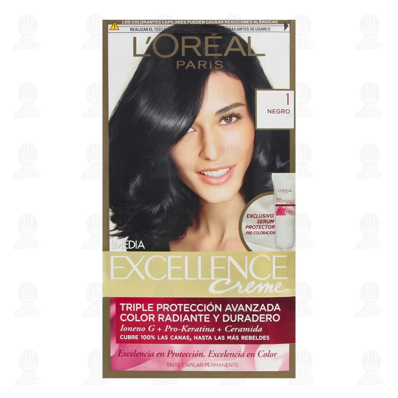 Tinte Excellence Creme Triple Protecci&oacute;n Avanzada Color Negro (1), 1 pz. image number 1