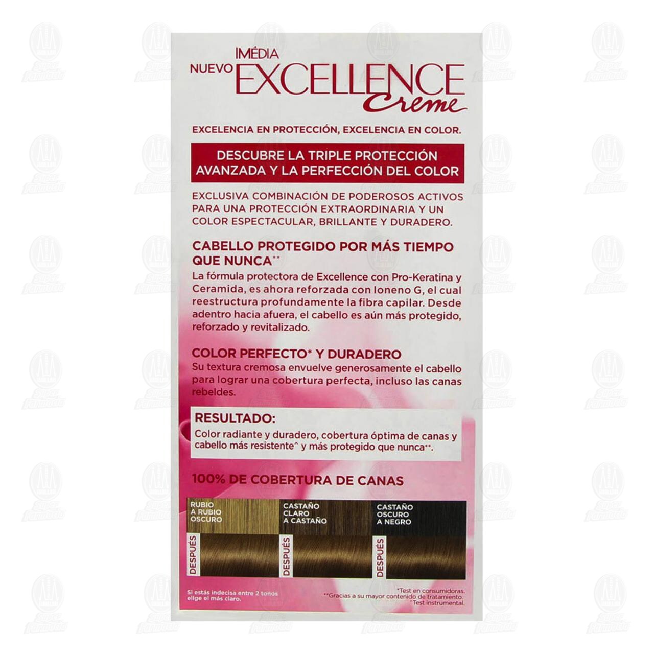 Tinte Excellence Creme Triple Protecci&oacute;n Avanzada Color Rubio Oscuro Cenizo (6.1), 1 pz. image number 2