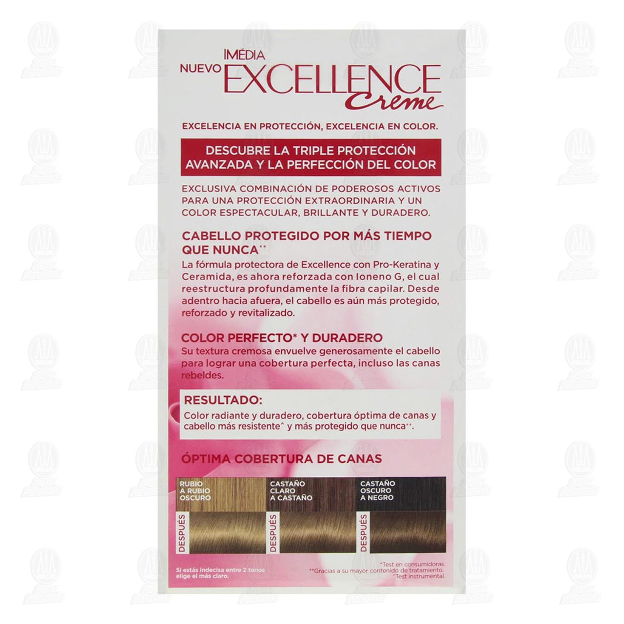 Tinte Excellence Creme Coloración Triple Cuidado Color Rubio Cenizo (7.1), 1 pz. image number 2