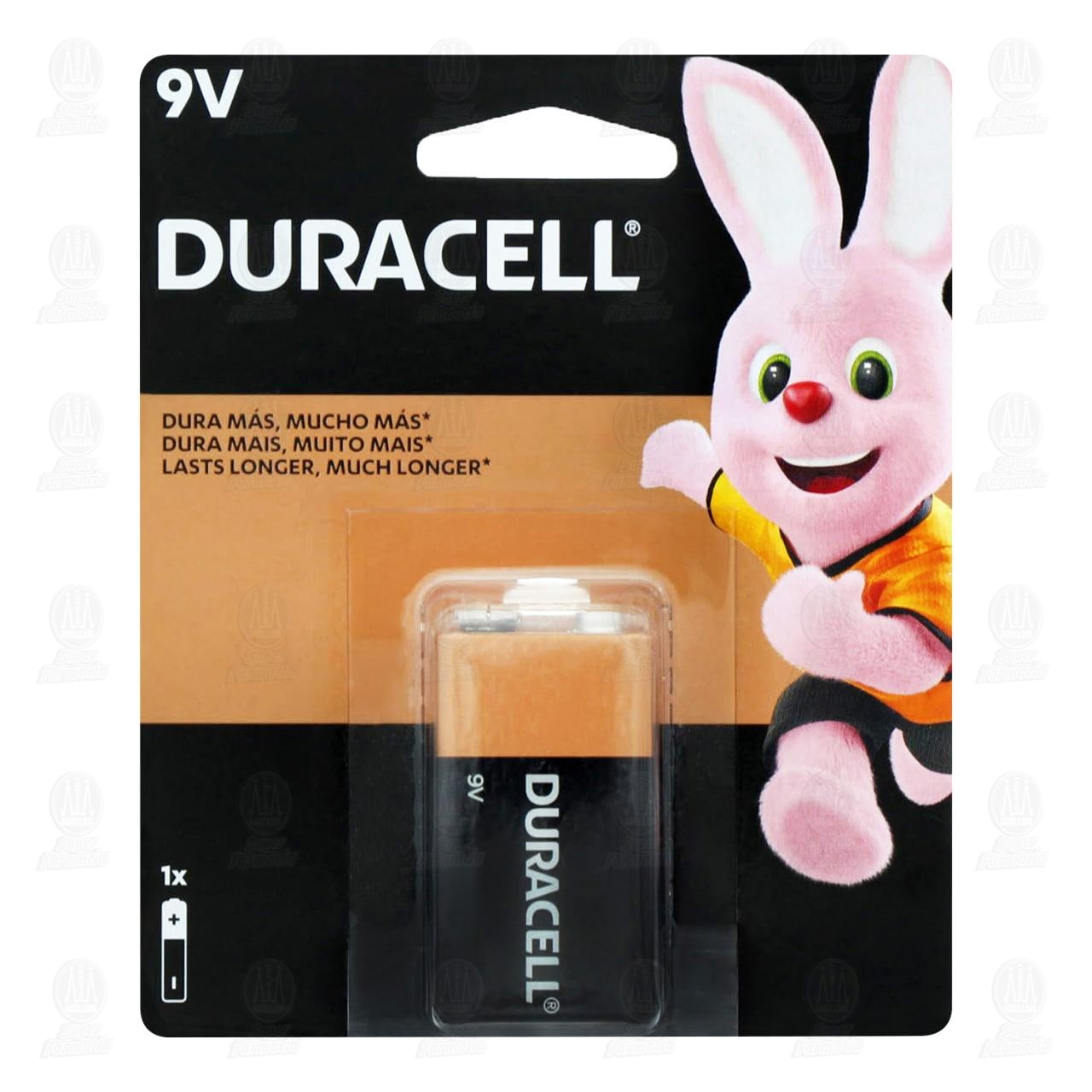 Pila Duracell Alcalina Cuadrada 9V, 1 pz.