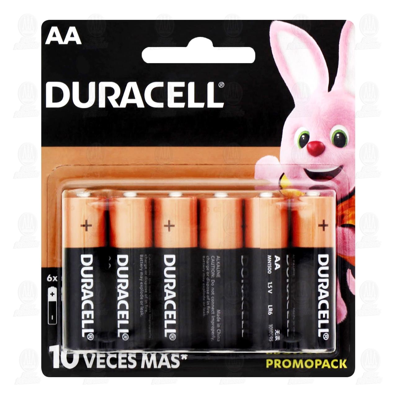  Duracell Pilas alcalinas AA 1.5v (paquete de 2) MN1500 (LR6) :  Salud y Hogar