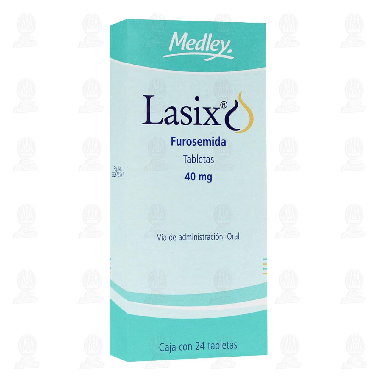 Lasix 40 mg, 24 Tabletas.