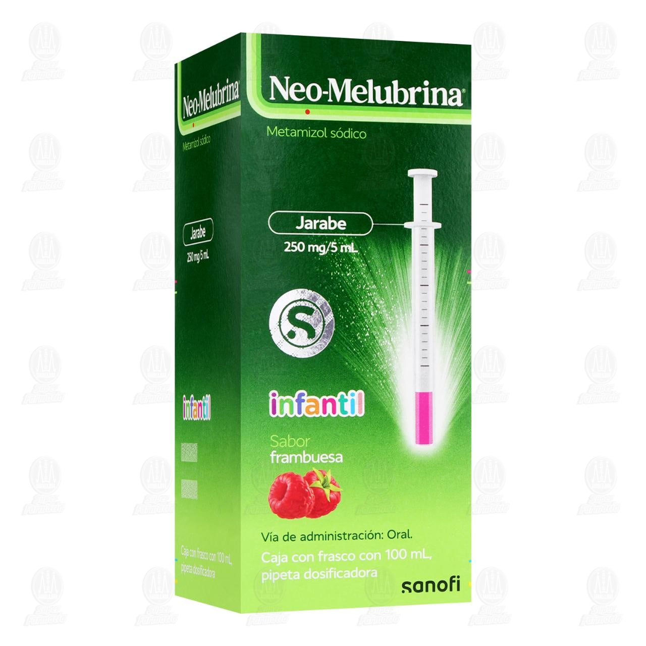 Neo-Melubrina 250mg/5ml Jarabe Infantil Sabor Frambuesa, 100 ml. image number 0