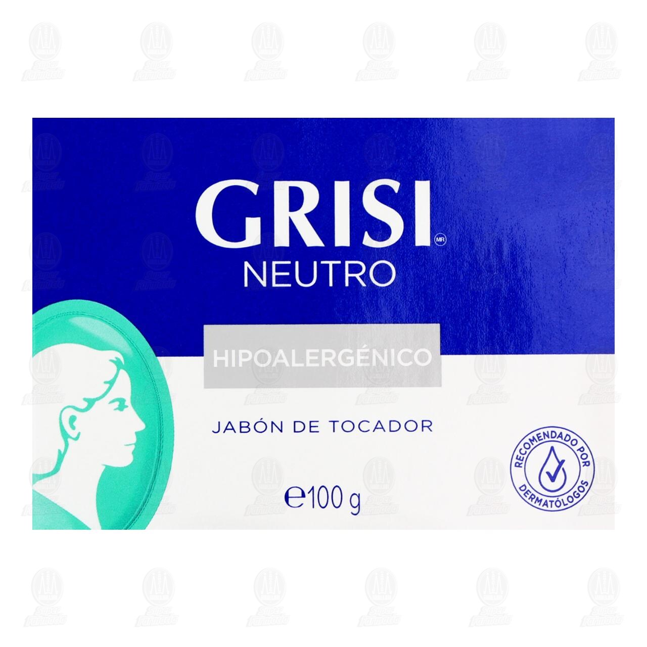 Jab&oacute;n Neutro Grisi Hipoalerg&eacute;nico, 100 gr. image number 1