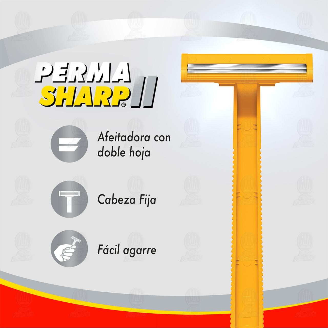M&aacute;quinas para Afeitar Perma Sharp II Desechables, 2 pzas. image number 2