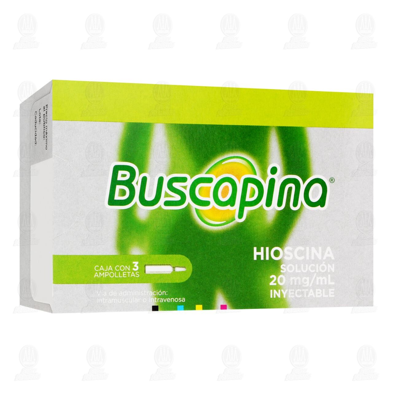 Buscapina 20mg/ml Soluci&oacute;n Inyectable, 3 Ampolletas. image number 0