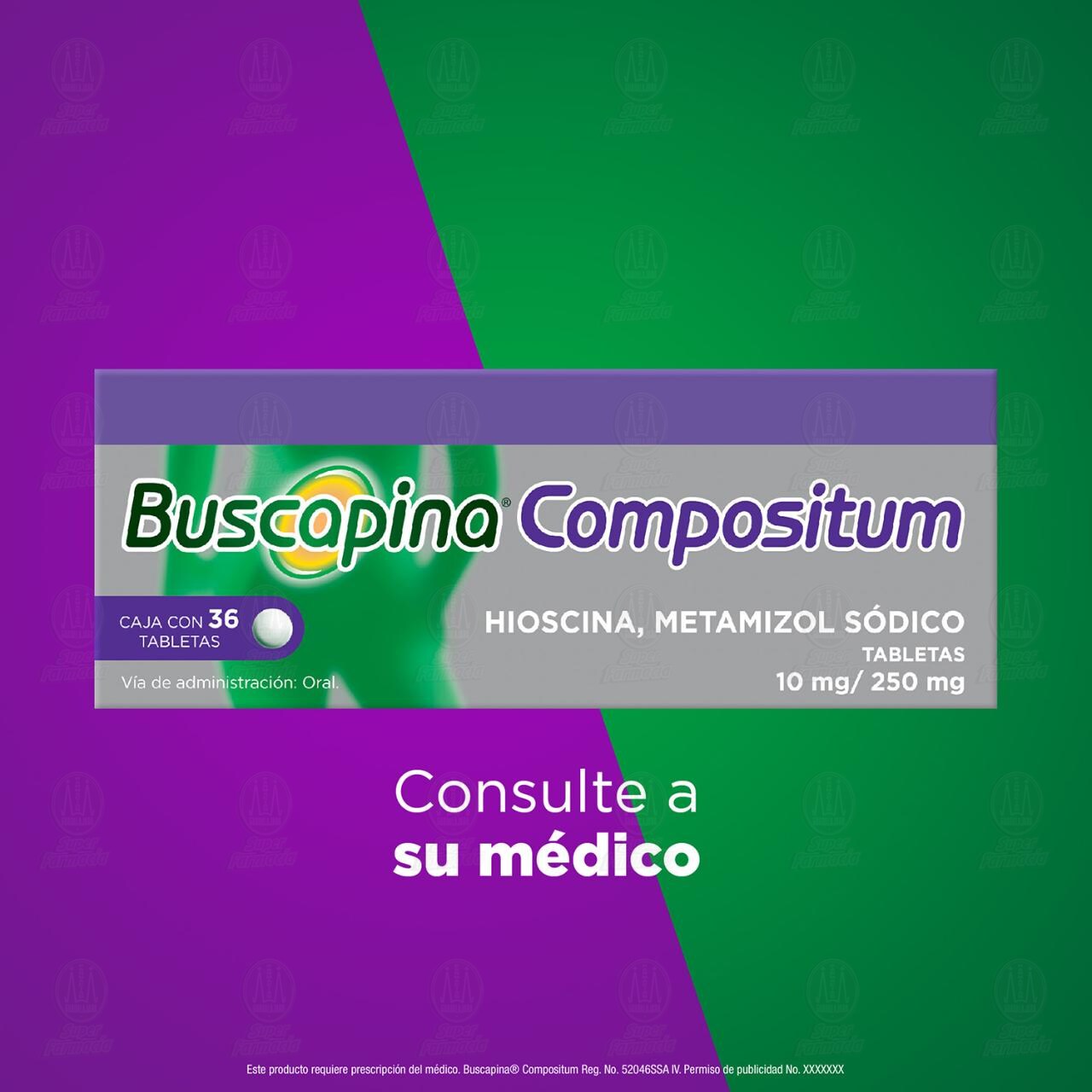 Buscapina Compositum 10mg/250mg, 36 Tabletas. image number 3