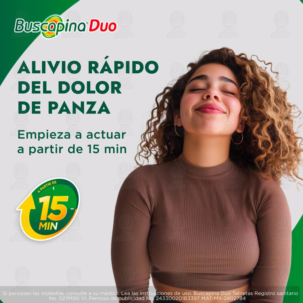 Buscapina Duo 10mg/500mg, 20 Tabletas. image number 2