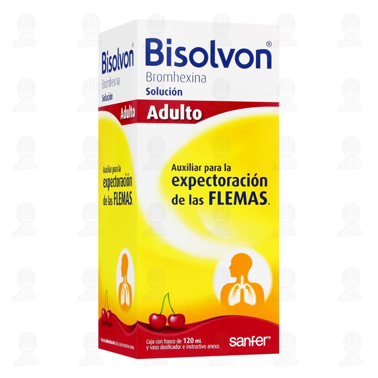 Bisolvon Solución Adulto Cereza, 120 ml. image number 0
