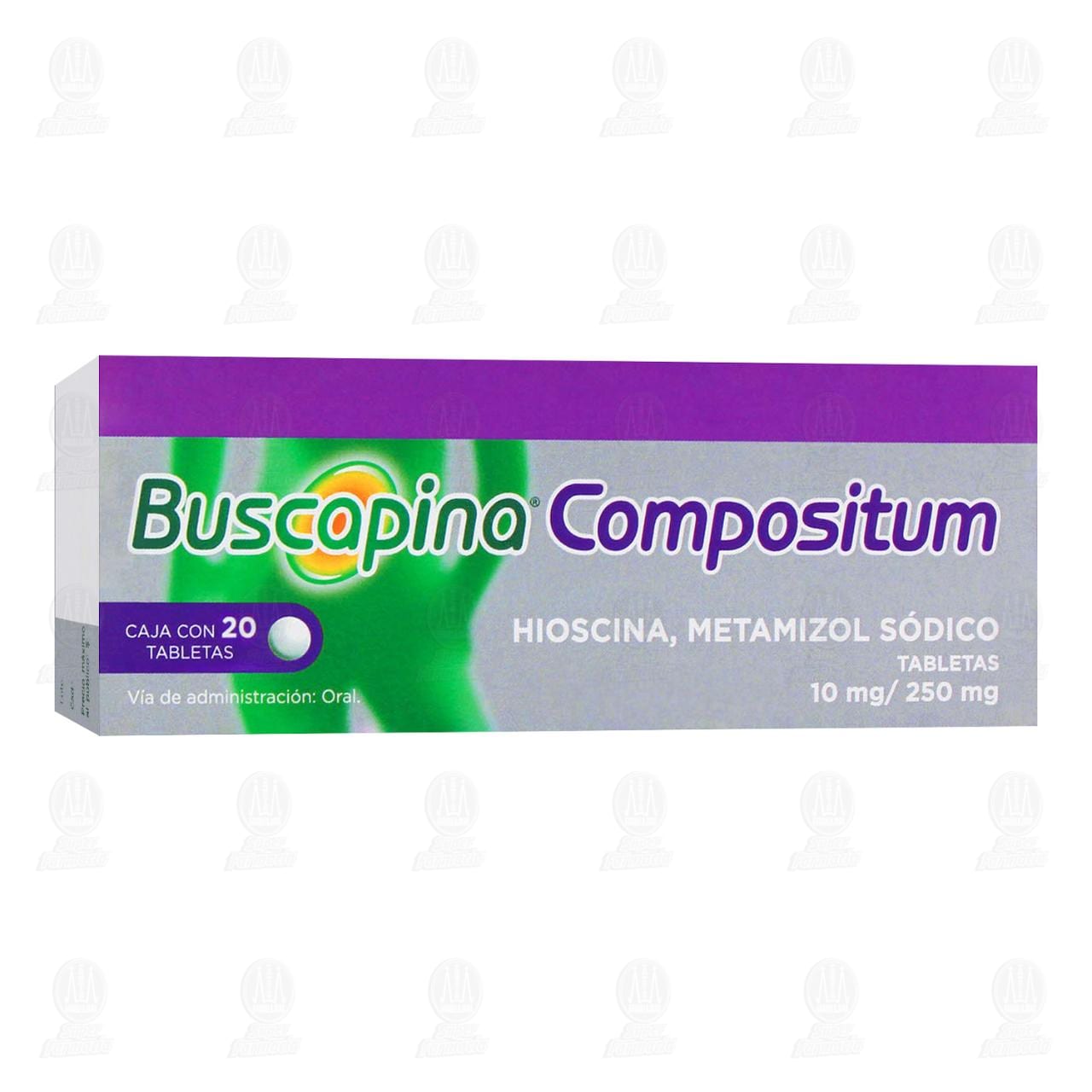 Buscapina Compositum 10mg/250mg, 20 Tabletas.