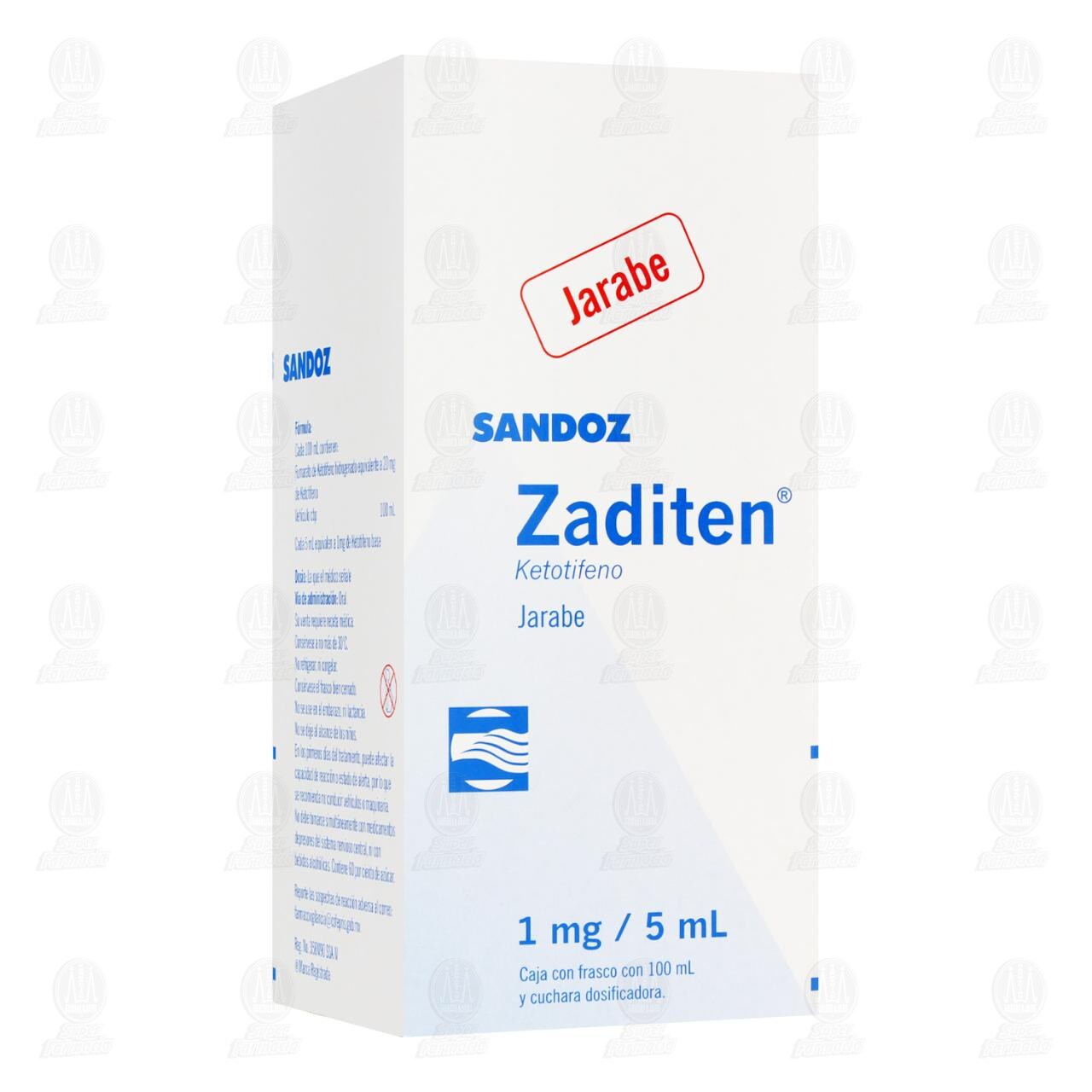 Zaditen Jarabe 1mg/5ml, 100 ml. image number 0