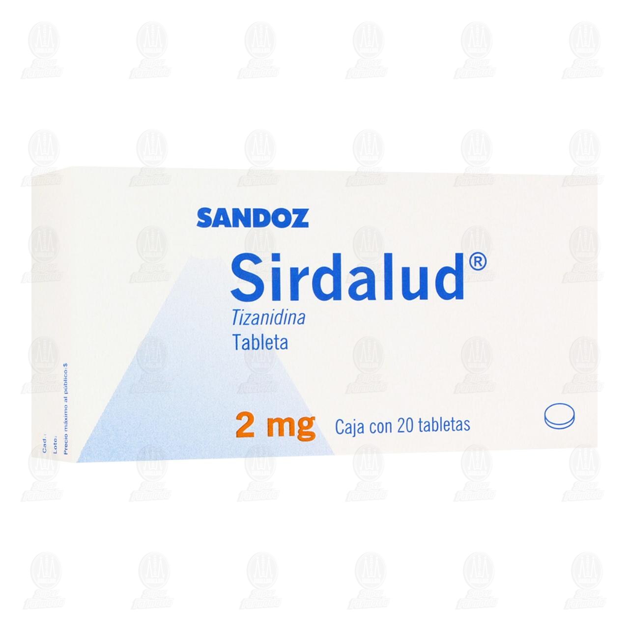Sirdalud 2 mg, 20 Tabletas.