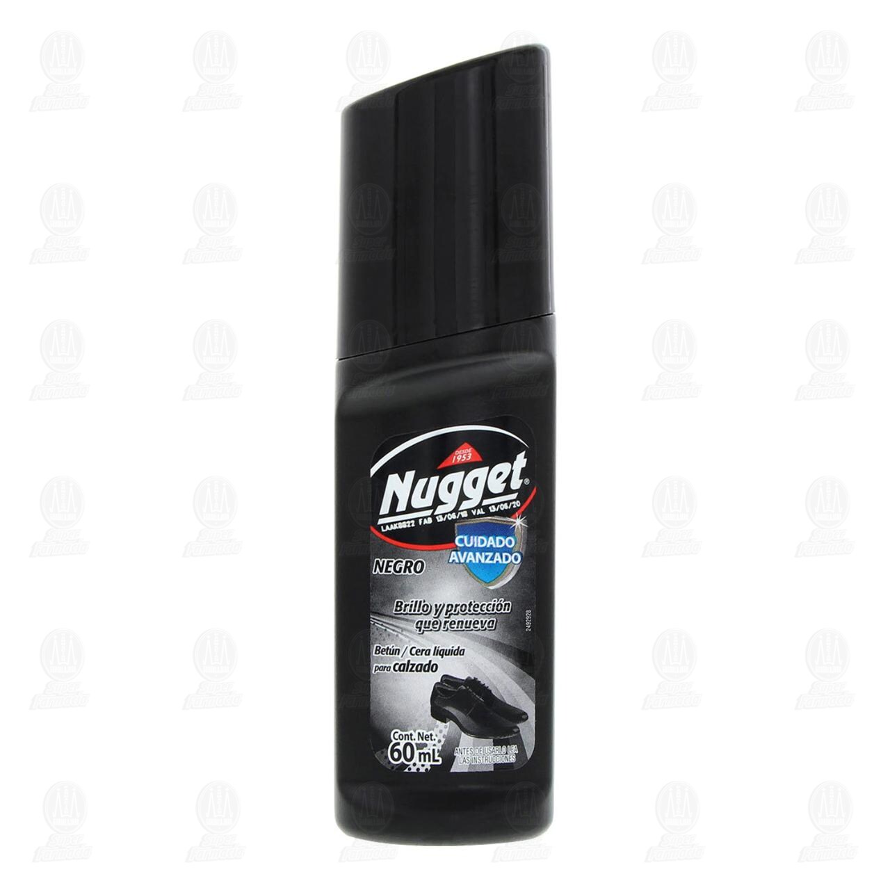 Nugget Cera Líquida para Calzado Negro, 60 ml. image number 1