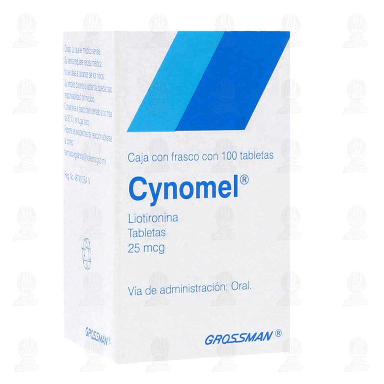 Imagen para Cynomel 25 mcg, 100 Tabletas.