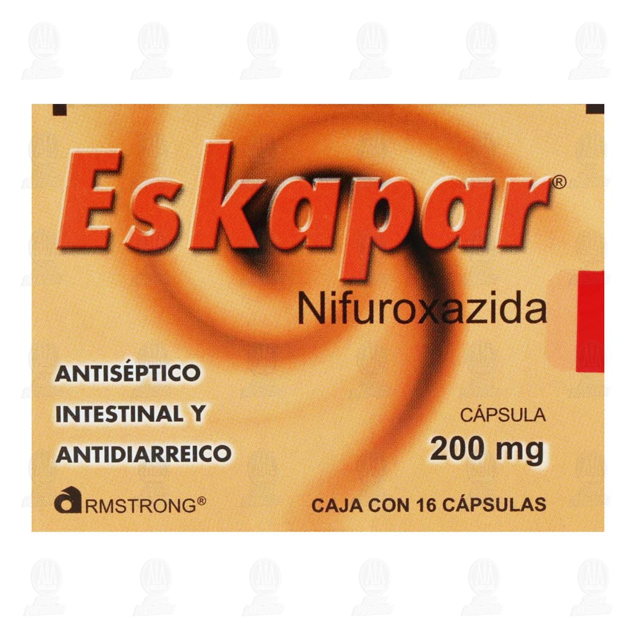 Eskapar 200 mg, 16 Cápsulas. image number 1