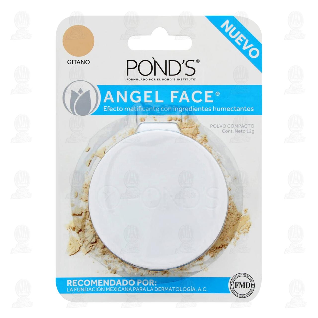 Maquillaje en Polvo Pond's Angel Face Color Gitano, 12 gr.