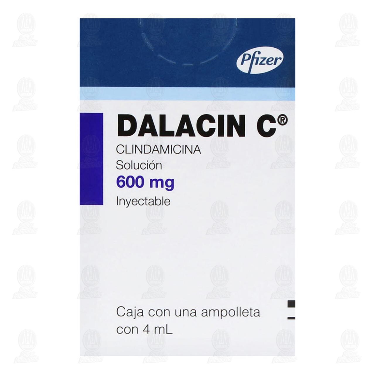Dalacin C 600mg Soluci&oacute;n Inyectable, 4 ml 1 Ampolleta. image number 1