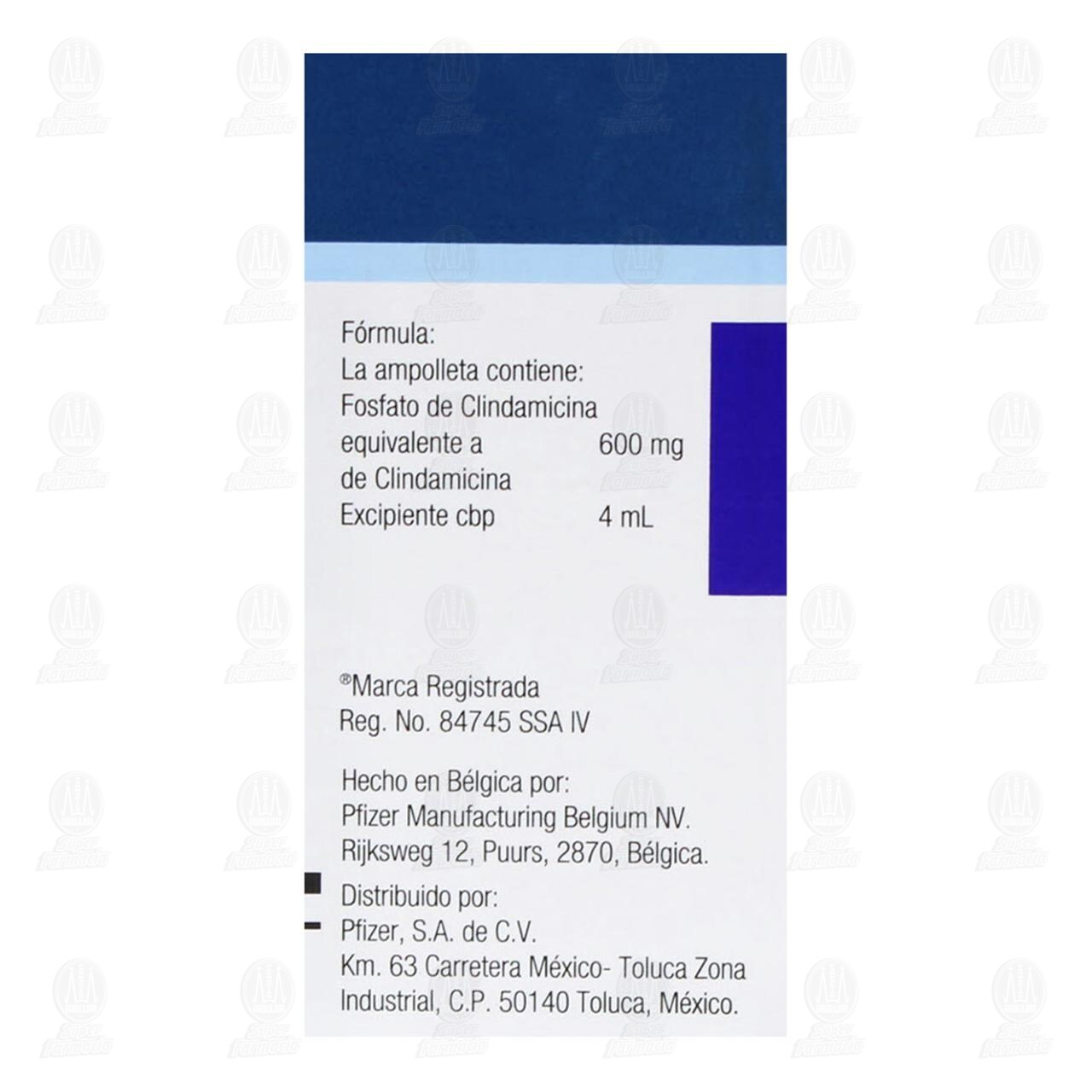 Dalacin C 600mg Soluci&oacute;n Inyectable, 4 ml 1 Ampolleta. image number 3