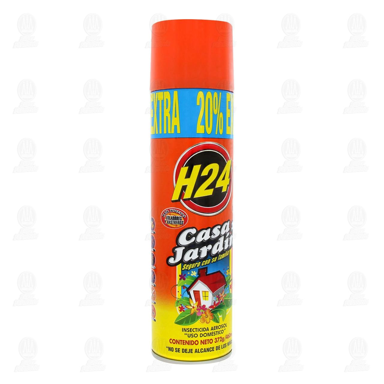 Insecticida H24 Casa y Jardín en Aerosol, 460 ml.