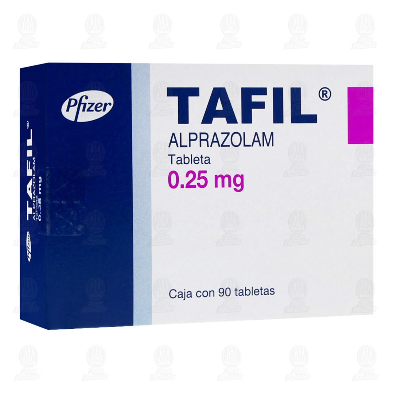 Tafil 0.25 mg, 90 Tabletas. image number 0