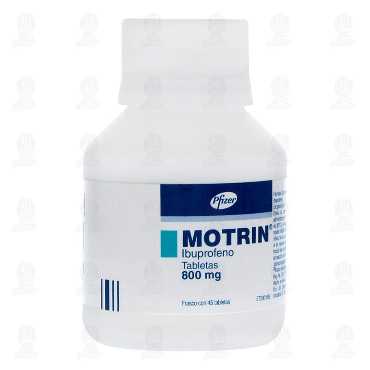Motrin 800 mg, 45 Tabletas. image number 0